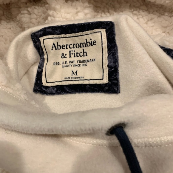 Abercrombie & Fitch Fleece Hoodie Size M - Picture 4 of 4
